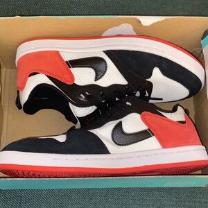 Nike Kids' Black, White, and Red Sneakers